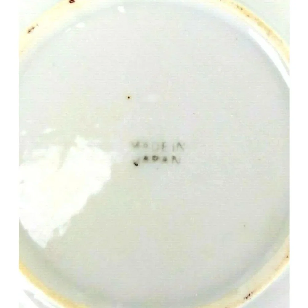 Vintage Japanese Moriage Shift Raised Dragon Set of Four Saucer Plates
